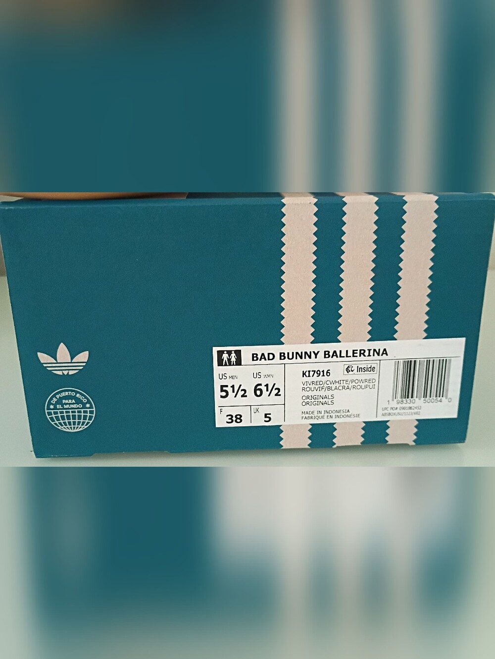 The Bad Bunny x Adidas Ballerina Flamboyan 5.5 Men, Women 6 1/2 - 38 - Picture 4 of 4